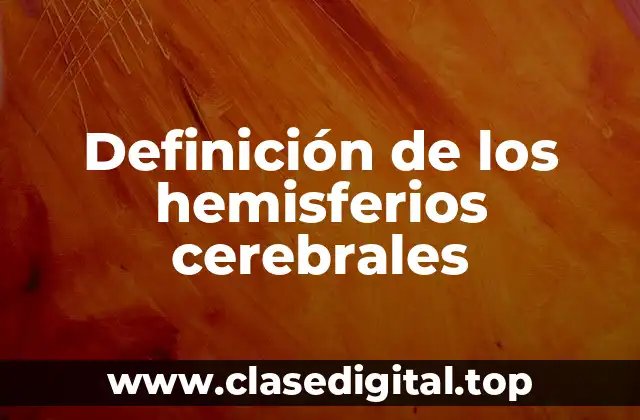 Definición de los hemisferios cerebrales