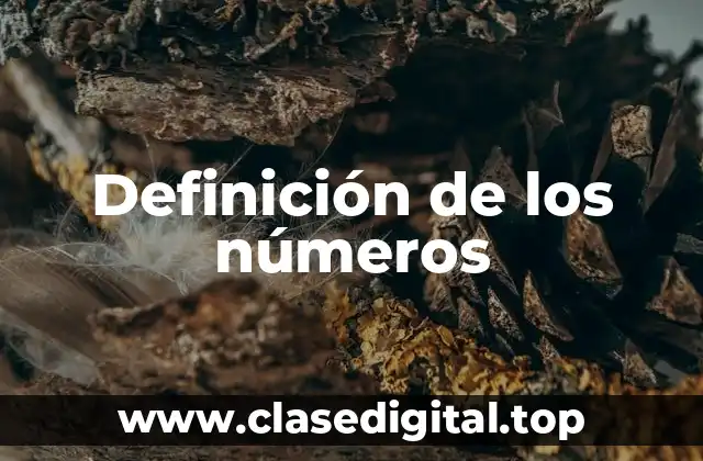 Definición de los números