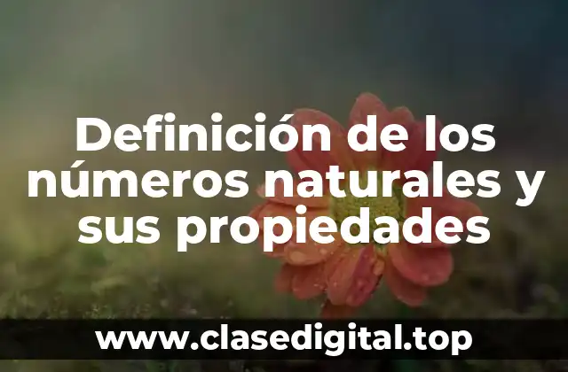 Definición técnica de números naturales