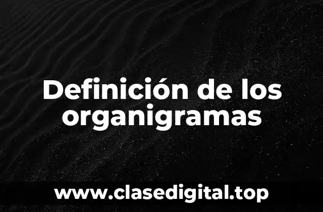 Definición de los organigramas