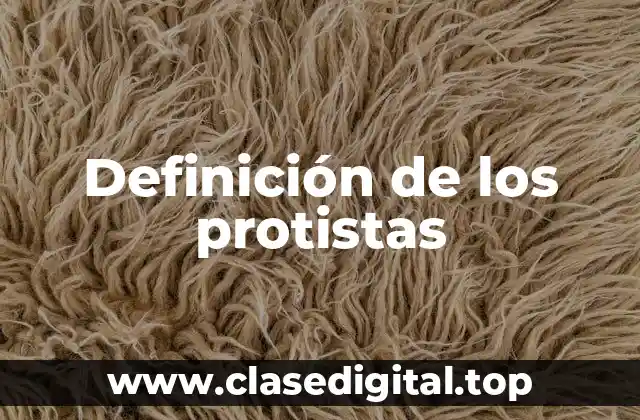 Definición técnica de protista