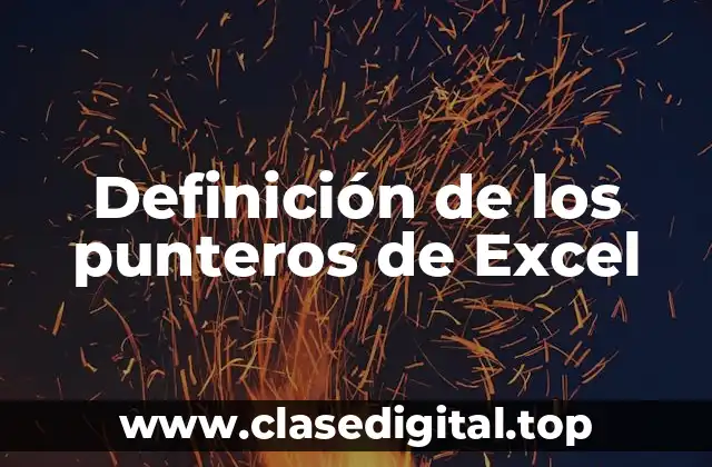 Definición de los punteros de Excel