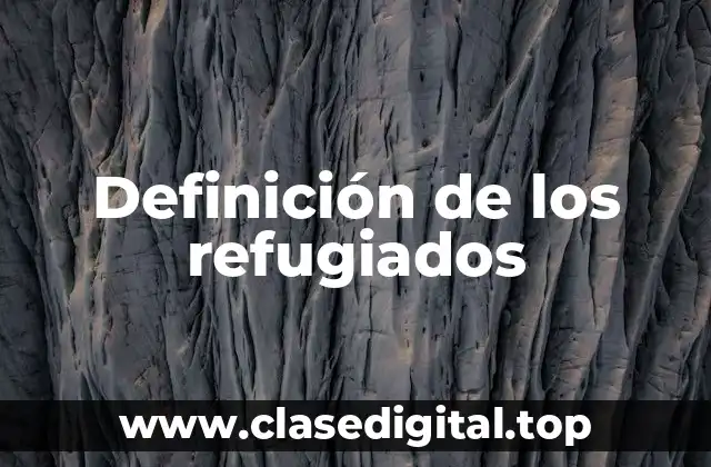 Definición de los refugiados