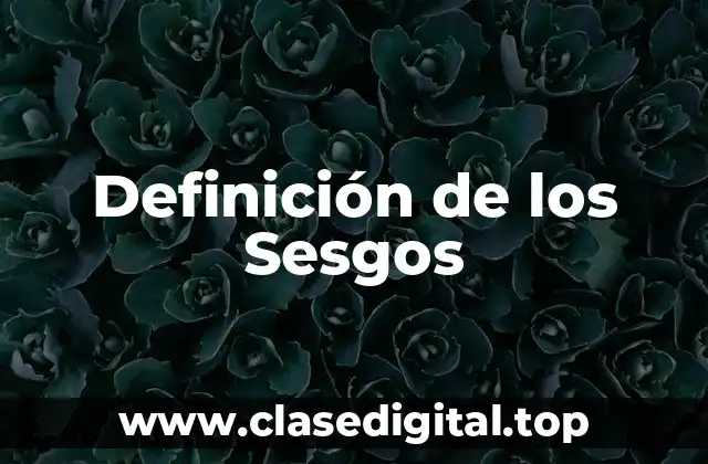 Definición de los Sesgos