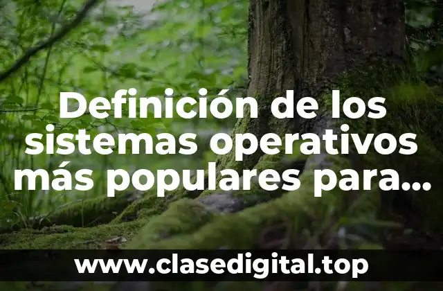 Definición de los sistemas operativos más populares para PC