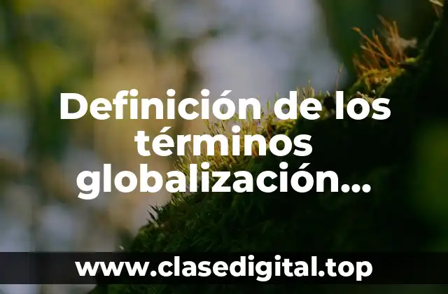 Definición de los términos globalización liberalismo económico y proteccionismo