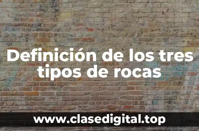 Definición técnica de roca