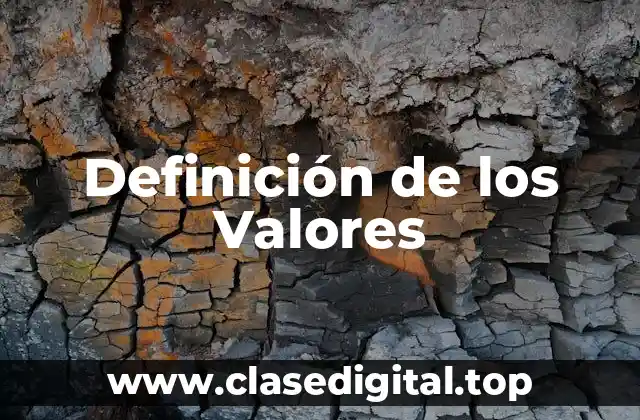 Definición de los Valores