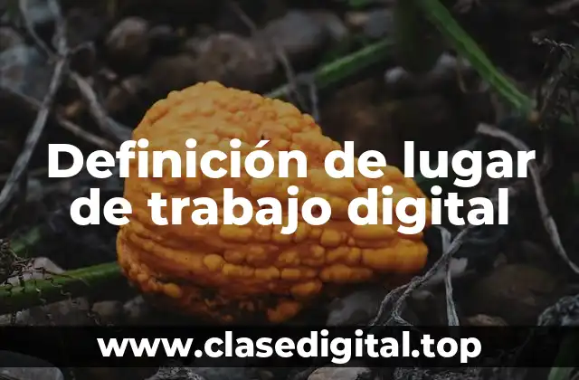 Definición técnica de lugar de trabajo digital