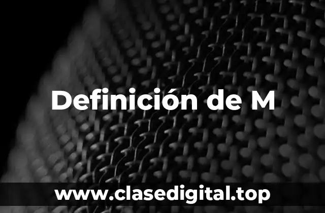 Definición técnica de M-Learning