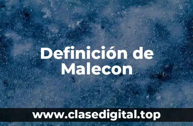 Definición de Malecon