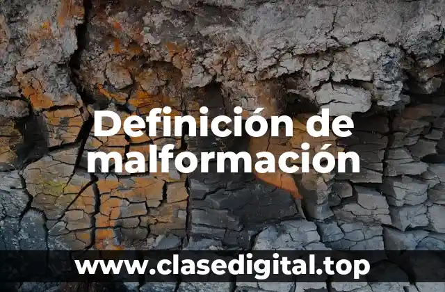 Definición de malformación