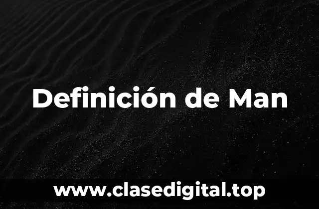 Definición de Man