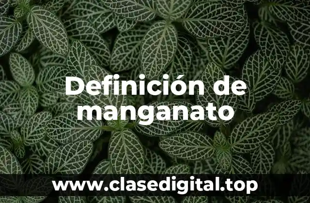 Definición de manganato