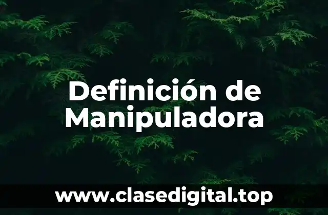 Definición de Manipuladora