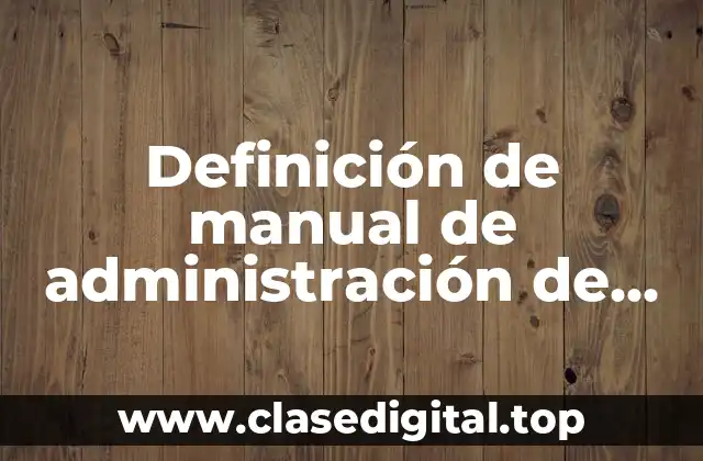 Definición de manual de administración de personal de pizzería