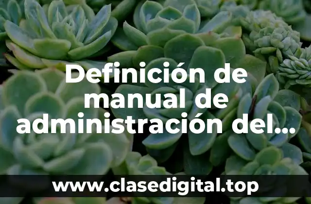 Definición de manual de administración del personal de pizzas