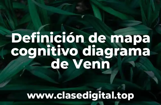 Definición de mapa cognitivo diagrama de Venn
