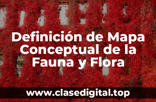 Definición de Mapa Conceptual de la Fauna y Flora