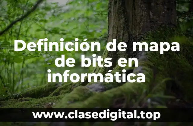 Definición de mapa de bits en informática