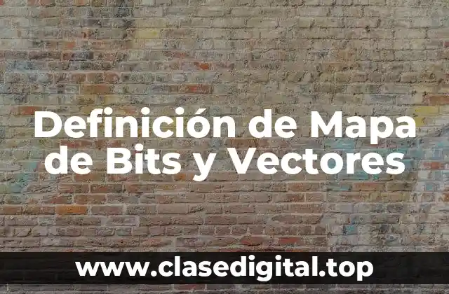 Definición de Mapa de Bits y Vectores
