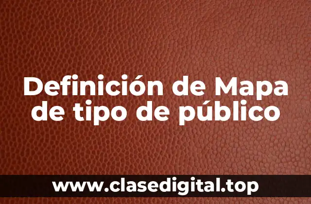 Definición de Mapa de tipo de público