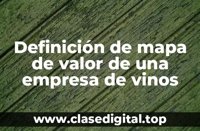 Ejemplos de mapa de valor de una empresa de vinos
