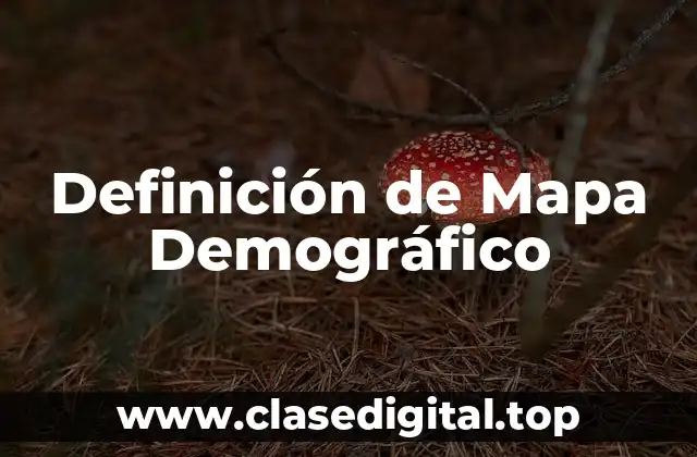 Definición de Mapa Demográfico