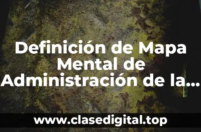 Definición de Mapa Mental de Administración de la Producción
