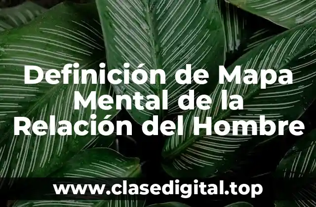 Definición de Mapa Mental de la Relación del Hombre