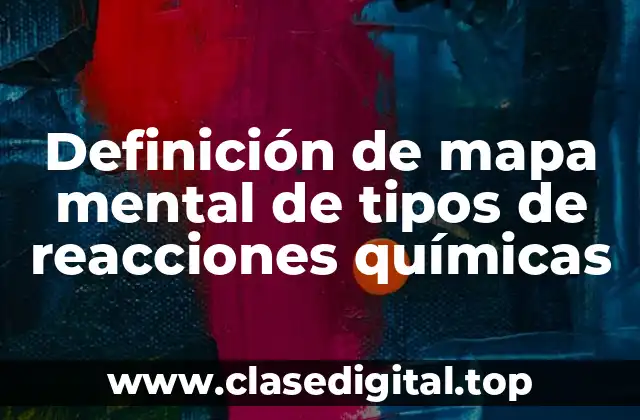 Ejemplos de mapa mental de tipos de reacciones químicas