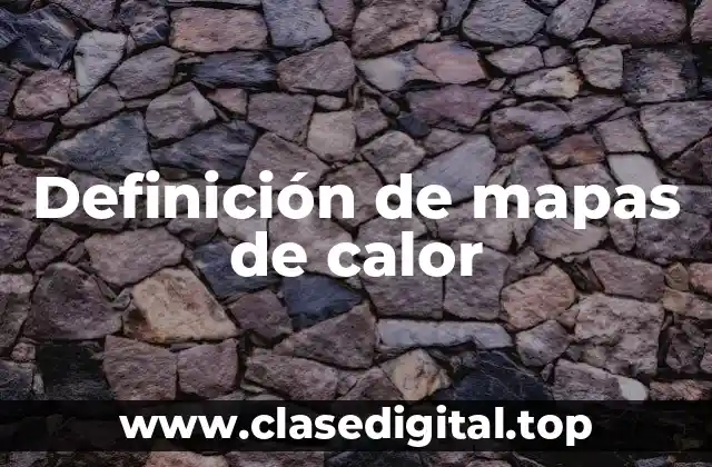 Ejemplos de mapas de calor