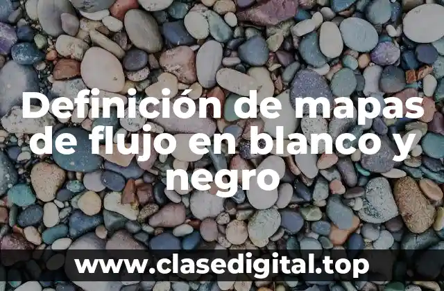 Definición de mapas de flujo en blanco y negro