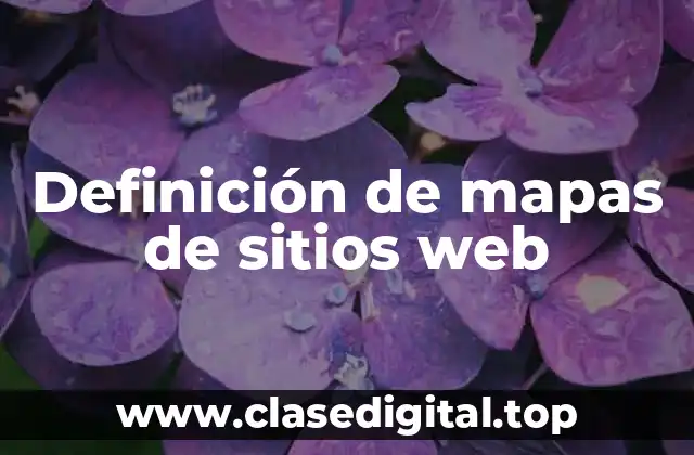 Definición de mapas de sitios web