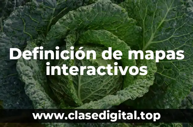Definición de mapas interactivos