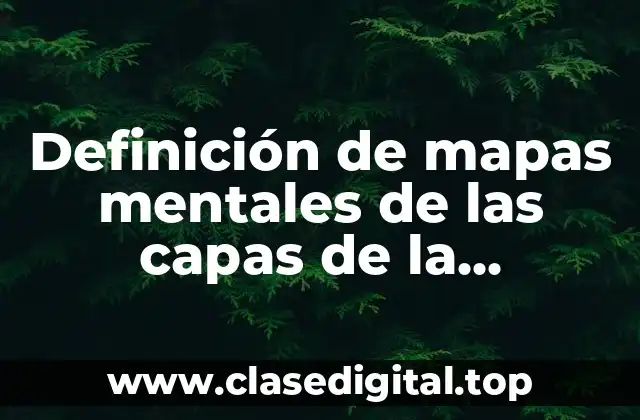 Definición de mapas mentales de las capas de la atmósfera