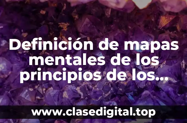 Definición de mapas mentales de los principios de los sistemas