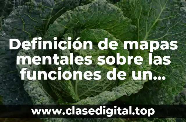 Definición de mapas mentales sobre las funciones de un supervisor