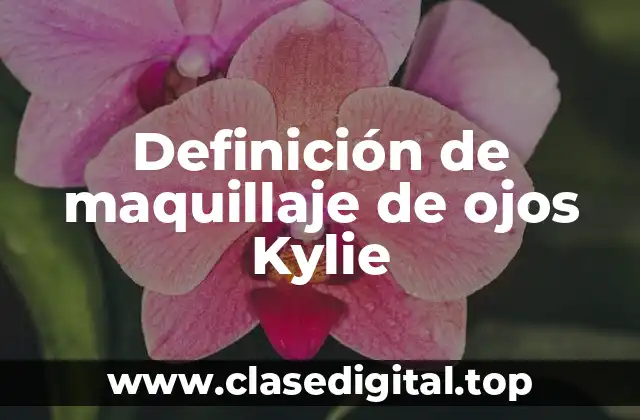 Ejemplos de maquillaje de ojos Kylie