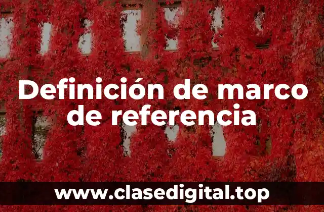 Definición de marco de referencia