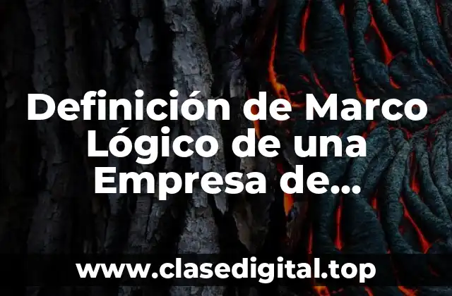 Definición de Marco Lógico de una Empresa de Transportes