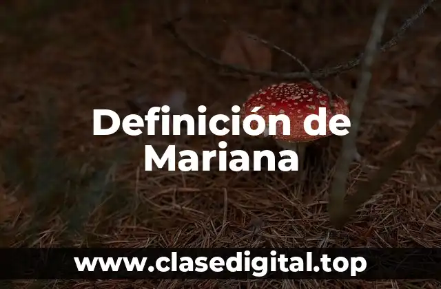 Definición de Mariana