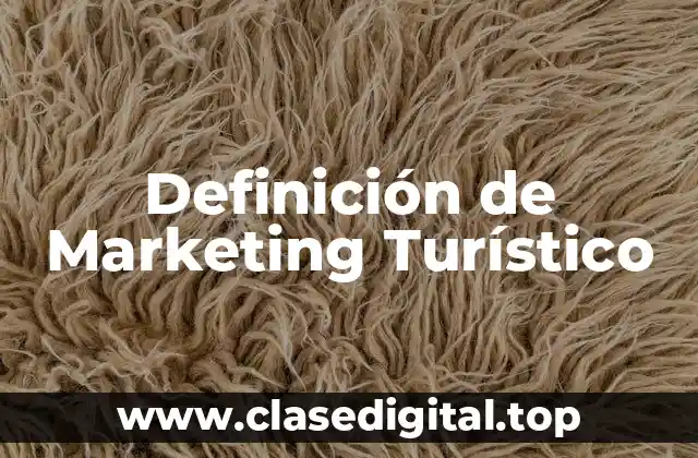 Definición Técnica de Marketing Turístico