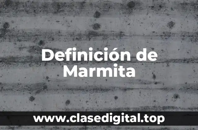 Definición de Marmita