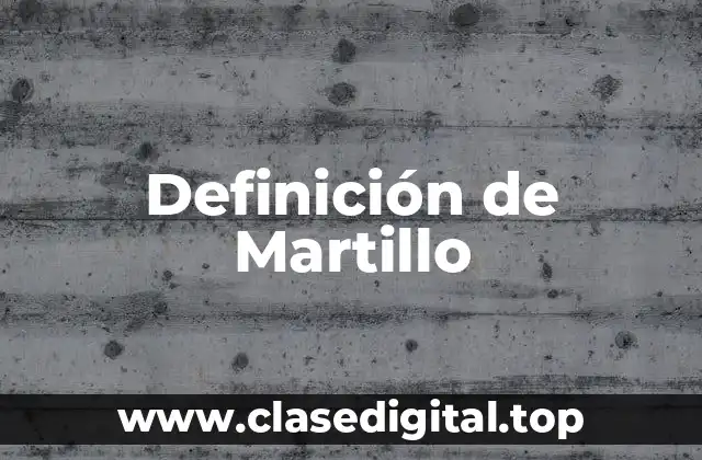Definición de Martillo