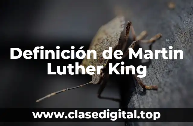 Definición de Martin Luther King