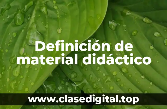Ejemplos de material didáctico