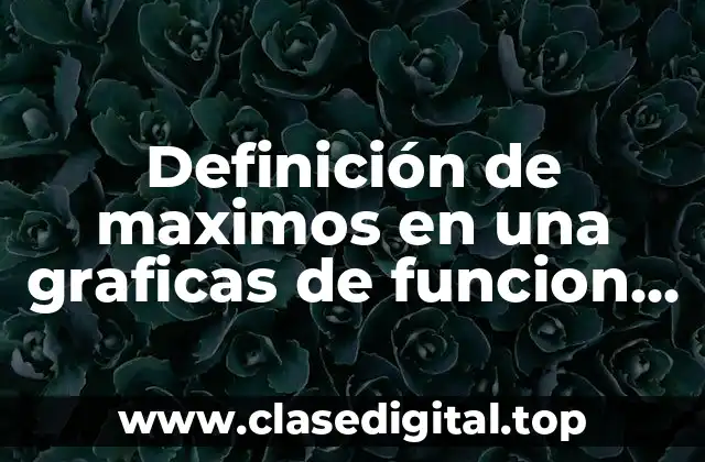 Definición de maximos en una graficas de funcion prezi