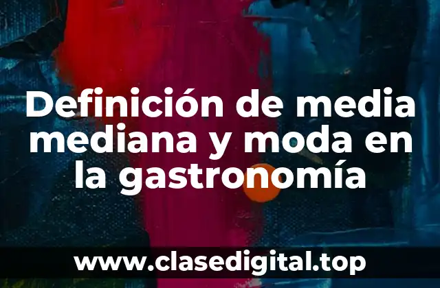 Diferencia entre media mediana y moda
