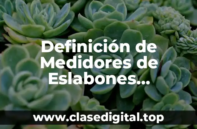 Definición de Medidores de Eslabones Mecánicos